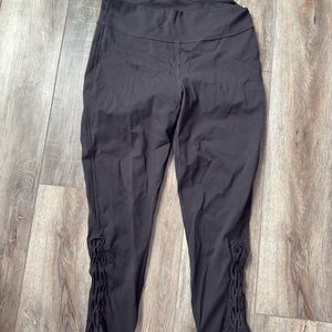 Lululemon Athletica Black Leggings with Lace Detail